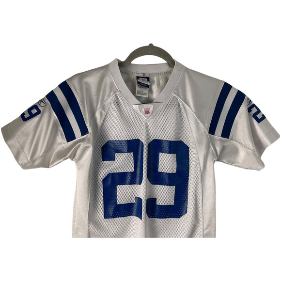 YOUTH Reebok NFL Authentic Joseph Addai 29 Kids Medium Jersey Indianapolis Colts - Picture 8 of 10